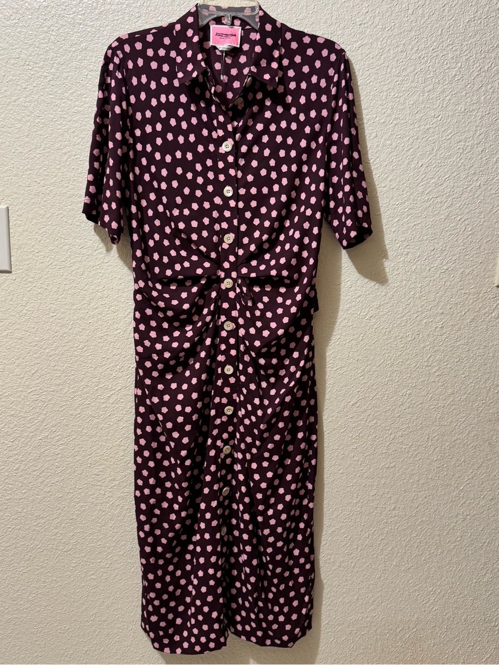 Kate spade Pink Dot Button-Front Dress 14